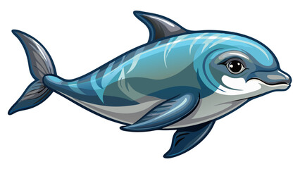 Obraz premium dolphin isolated vector, dolphin vector art 