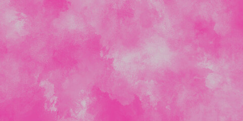 pink wall background. pink watercolor background painted empty smooth paper texture, Pink watercolor texture with fogg and clouds, abstract vintage seamless concrete dirty cement .