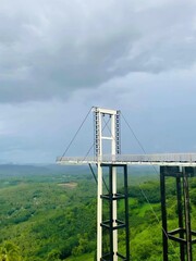 golden gate bridge in the mountains