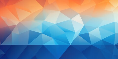 Obraz premium A colorful abstract background with orange and blue triangles