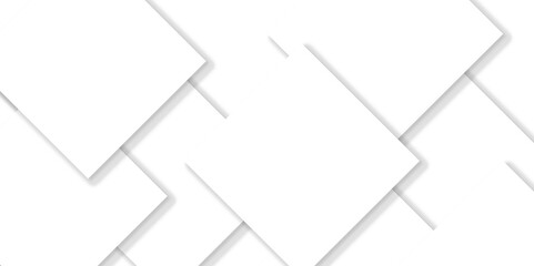 Abstract elegant gray and white squares pattern background texture. Elegant abstract background with grey lines with shadow. white paper transparent material in triangle technology and square shape.