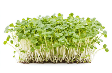 cress isolated on white background'