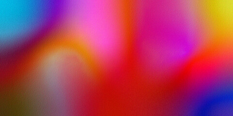 Abstract gradient rainbow color and light colorful background. gradient background with grainy texture. Smooth transitions of iridescent colors. Blurred colored abstract background.	