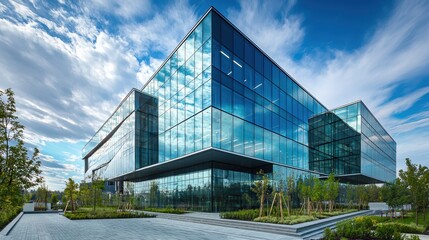 Obraz premium Modern Corporate Office Building with Sleek Design