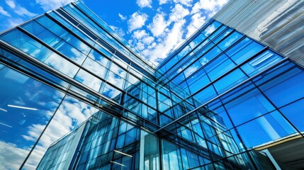 Modern Corporate Headquarters with Glass Facade