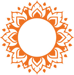 Beautiful flower art and mandala vector design