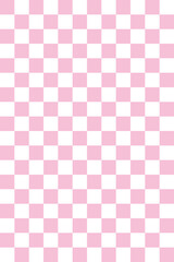 Pastel Pink and White Checker Board Retro Cute illustration
