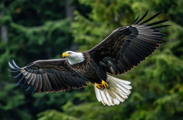 Obraz premium Bald Eagle Soaring.