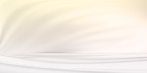 Abstract beige color gradient studio background for product presentation. Empty room with shadows of flowers and plant leaves. 3d pastel room with copy space. Summer banner. Blurred backdrop