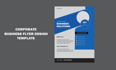 Creative modern minimal business flyer design template 