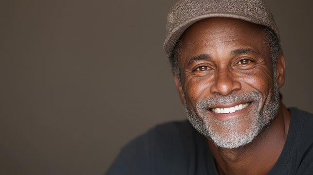 A man with a wide smile, eyes slightly squinting from excitement, dimples showing, with warm natural light