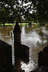 the floods at Stratford-upon-Avon autumn 2024