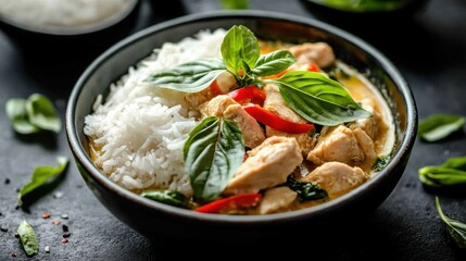 Green Curry with Rice.