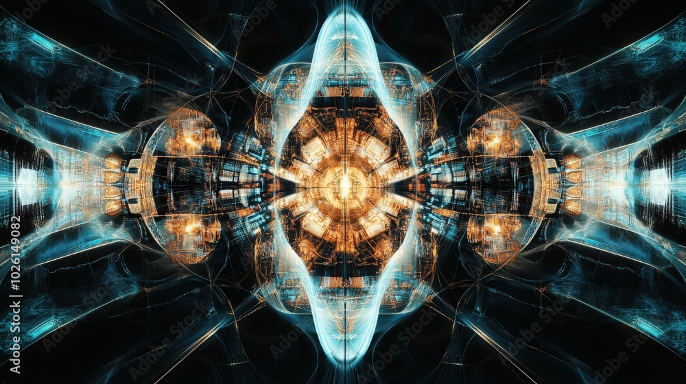 Poster elegant technology pattern art showcasing intricate graphics and modern design elements. a refined a