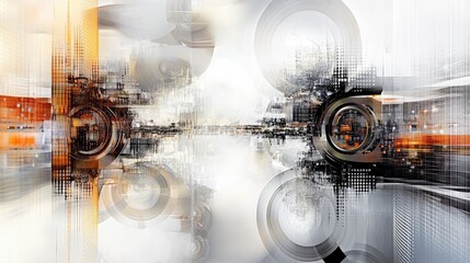 Elegant technology pattern art showcasing intricate graphics and modern design elements. A refined and sophisticated digital artwork for a high-tech look