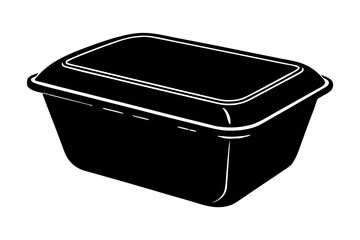 food container  silhouette vector