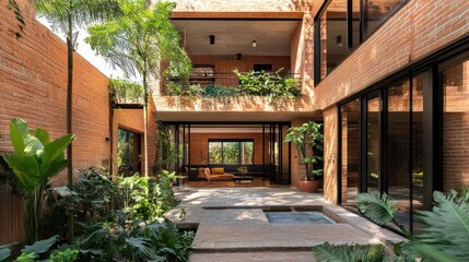 Eco-friendly brick wall materials - Showcasing brick walls made from eco-friendly materials, such as recycled bricks or sustainably sourced clay, 