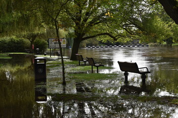 the floods at Stratford-upon-Avon autumn 2024