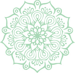 Beautiful flower art and mandala vector design