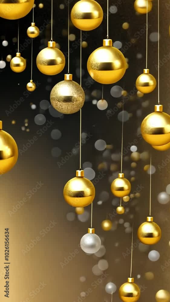 Aufkleber golden glitter sparkling on a surface with a golden bokeh effect background, creating a luxurious an