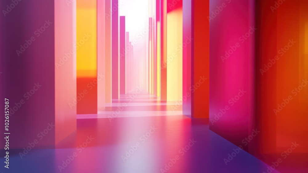 Poster gradient background for video, blending colors smoothly to create a modern and stylish look, perfect