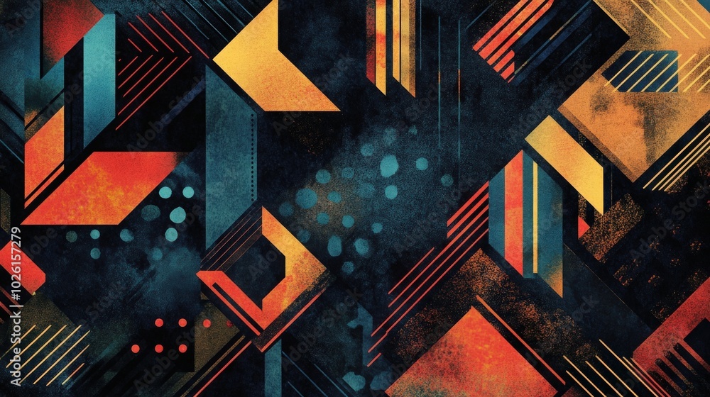 Poster sophisticated graphics pattern art featuring technology-inspired motifs and geometric designs. perfe