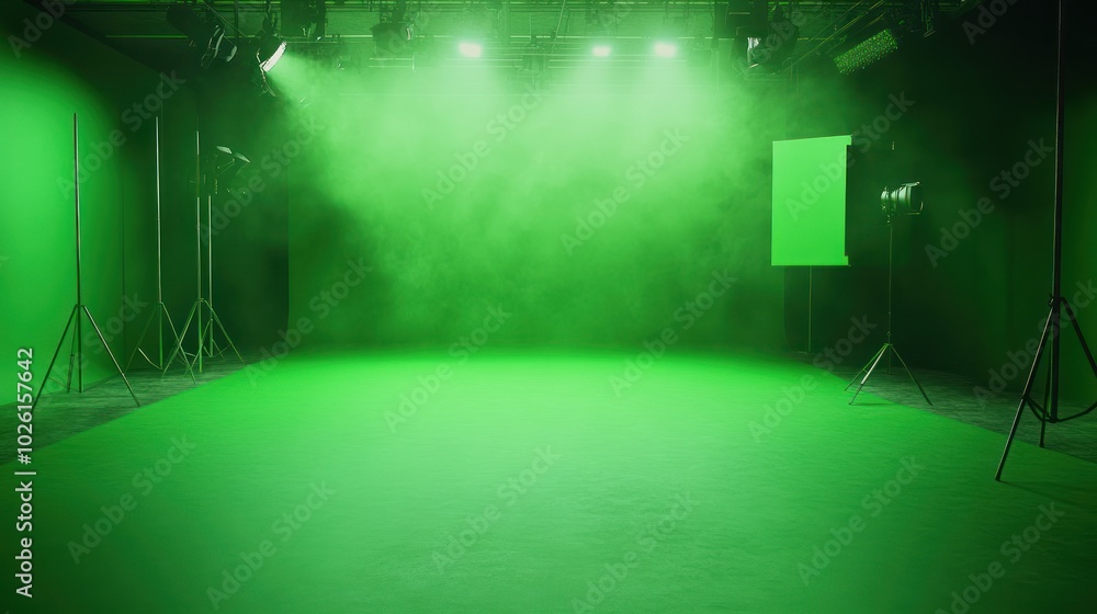 Poster green screen for remote learning environments - tailoring green screen setups for educators and stud