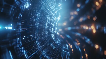 High-tech video background, featuring sleek, modern designs that integrate digital elements, perfect for tech-related content and futuristic presentations