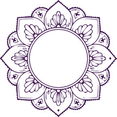 Beautiful flower art and mandala vector design