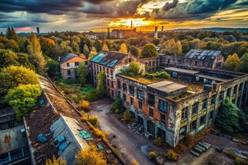 Obraz premium Urban Exploration of Abandoned Spaces: Discovering the Beauty of Beine