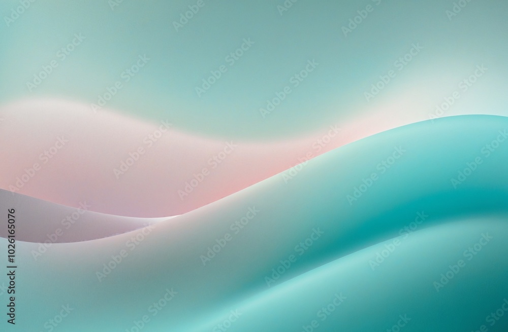 Poster soft gradient background with silver and cyan smooth transitions