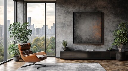 a frame mockup in a office room,photography,3d render.photography