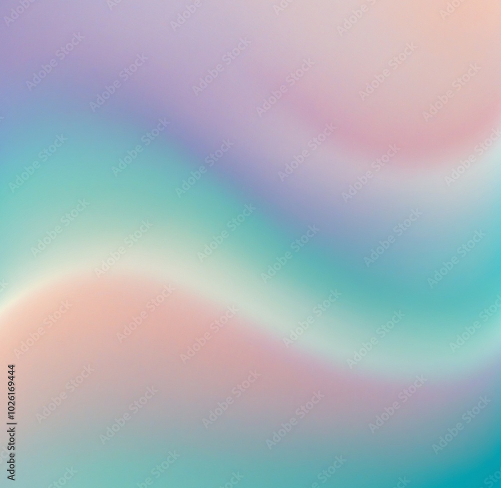 Poster soft gradient background with peachpuff and cyan smooth transitions