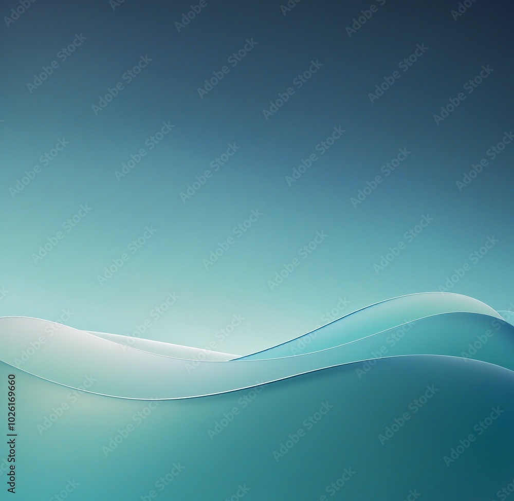 Poster soft gradient background with midnightblue and cyan smooth transitions