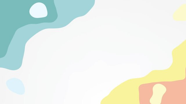 Animated colorful wave summer abstract background