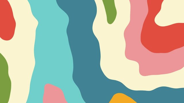 Animated colorful summer abstract background