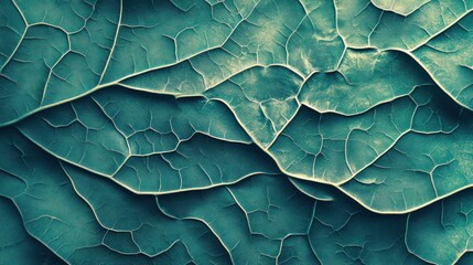 Obraz premium Organic abstract green leaf texture Blending natural shapes with abstract design elements, perfect for high-end sustainable products or wellness-focused marketing.