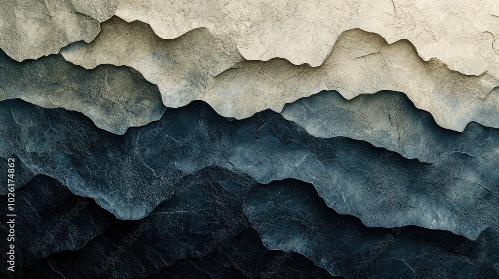 Poster organic texture with subtle gradient for interiors - blending natural materials with gradient effect