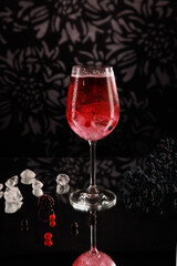Wildberry Lillet Cocktail im Glas