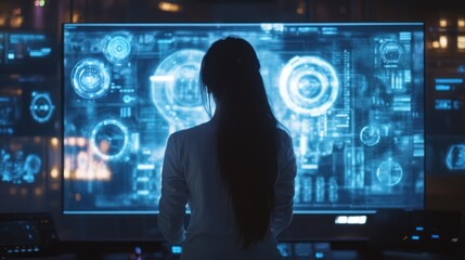 Person interacting with virtual background - Capturing how individuals can seamlessly interact with dynamic or static virtual backgrounds in real-time, 