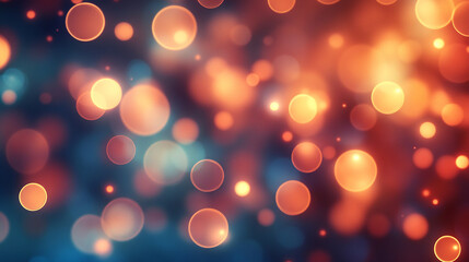 Soft bokeh background with glowing round light orbs