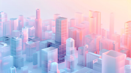 Naklejka premium city skyline