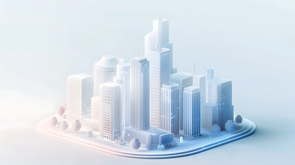 Naklejka premium city skyline