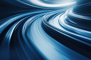 Blue Movement: Abstract Road Concept
