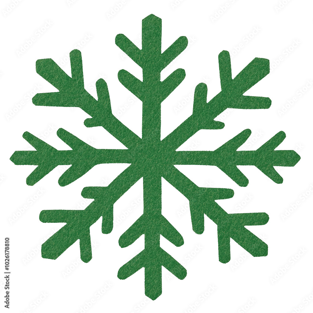 Poster beautiful snowflake with intricate patterns and soft snowy texture