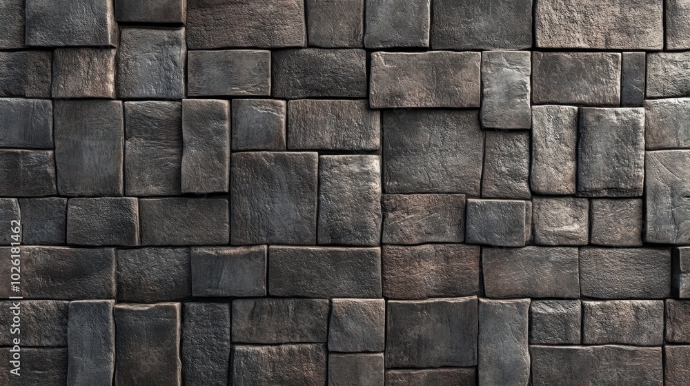 Poster seamless brick wall pattern - highlighting seamless brick wall patterns, ideal for digital design, 3