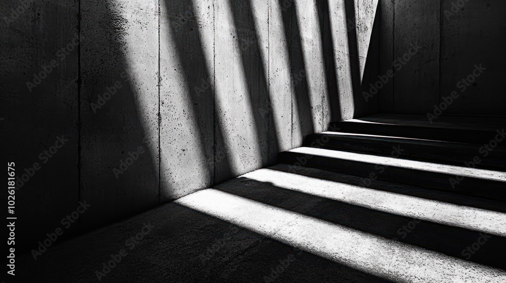 Poster Shadow on textured surfaces - Exploring the interaction between shadows and textured surfaces, 