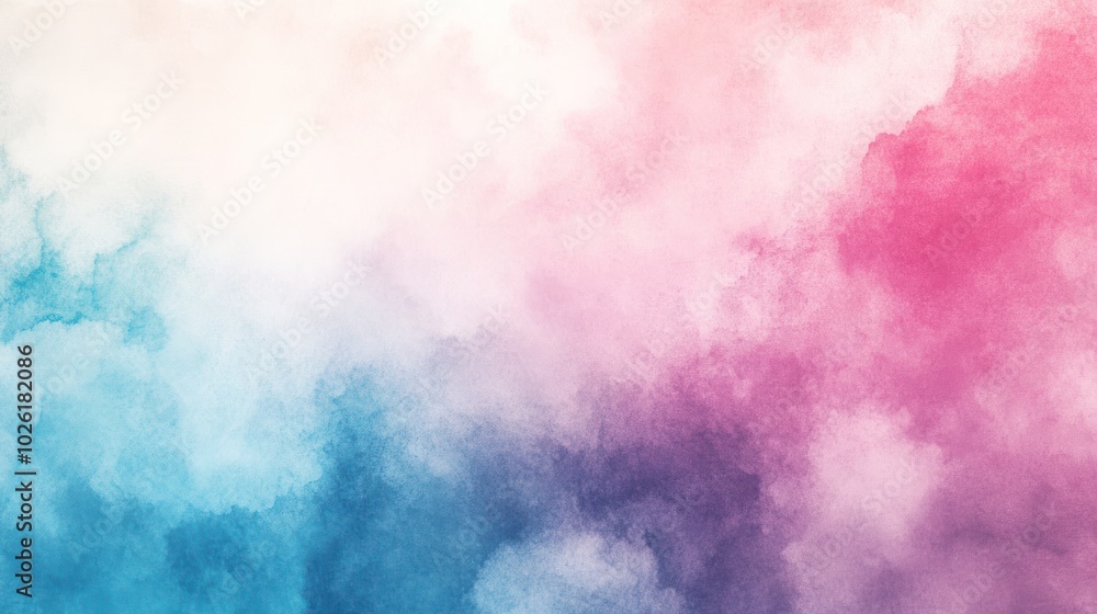Poster soft pastel watercolor texture with gentle gradients blending smoothly for a calming effect close-up