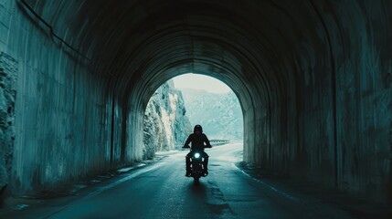 Rider's Journey Towards Light at the End of a Dim Tunnel