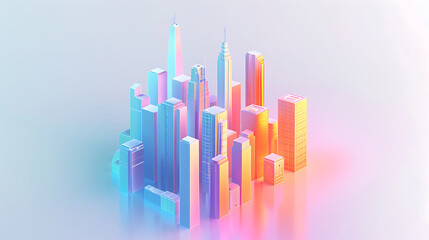 Obraz premium city skyline